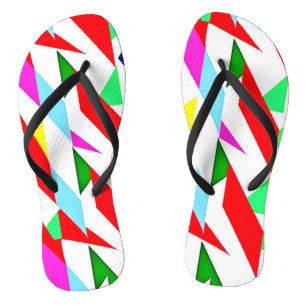 Colourful Chromatic Pattern Thongs