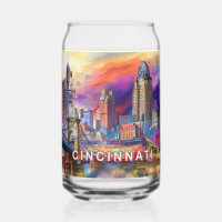 Colourful Cincinnati Skyline