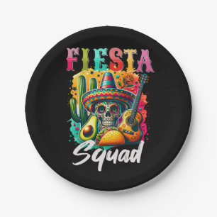 Colourful Cinco de Mayo Fiesta Squad design Paper Plate