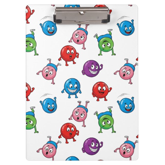 Colourful Circle Characters   Clipboard (Front)