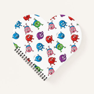 Colourful Circle Characters Notebook