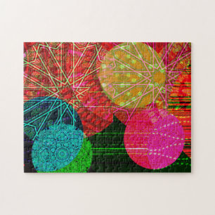 Colourful Circle Deconstruction Art Puzzle