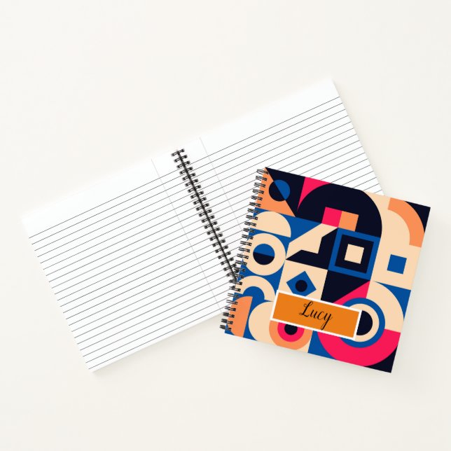 colourful circle geometric pattern notebook (Inside)