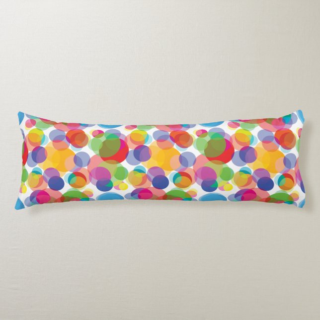Colourful Circle Pattern Body Cushion (Front)