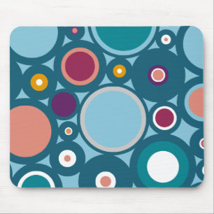 Colourful Circle Pattern Mouse Pad