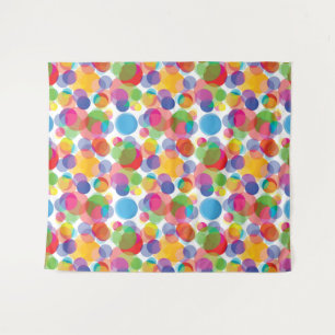 Colourful Circle Pattern Tapestry