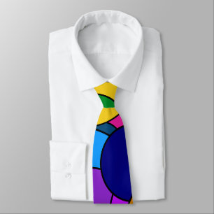 Colourful Circle Pattern Tie