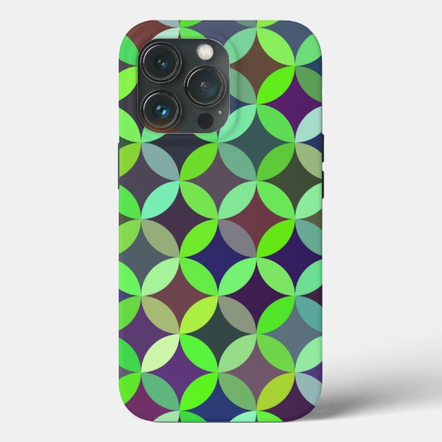 Colourful Circle Star Quilt Pattern  Case-Mate iPhone Case (Back)