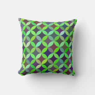 Colourful Circle Star Quilt Pattern Cushion