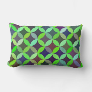Colourful Circle Star Quilt Pattern Lumbar Cushion