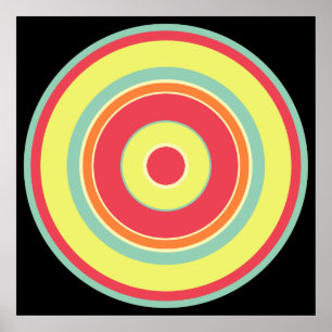 Colourful Circles 01 Poster