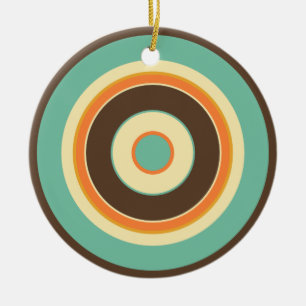 Colourful Circles 02 Ceramic Tree Decoration