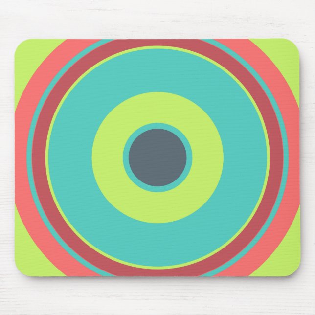 Colourful Circles 04 Mouse Pad (Front)