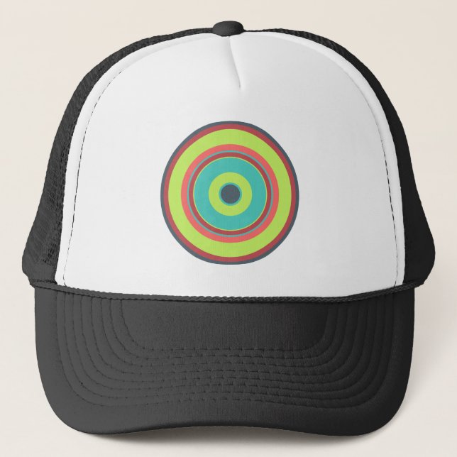 Colourful Circles 04 Trucker Hat (Front)
