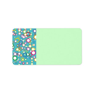 Colourful Circles Address Label