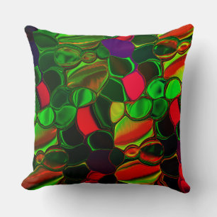 Colourful, circles and rounded off forms. cushion