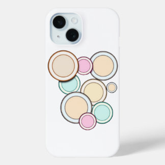 Colourful circles iPhone 15 case