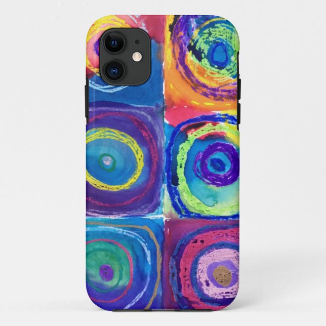 colourful circles cropped Case-Mate iPhone case (Back)