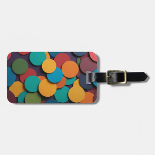 Colourful Circles design  Luggage Tag