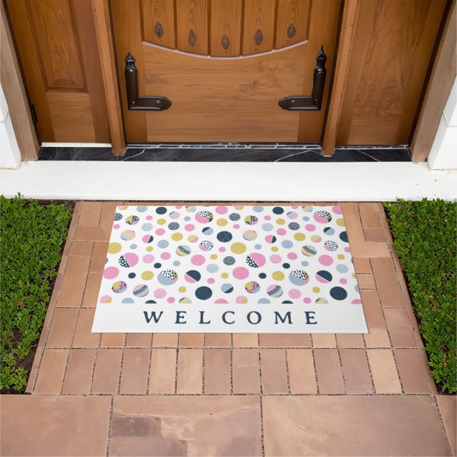 Colourful Circles  Doormat (Outdoor)