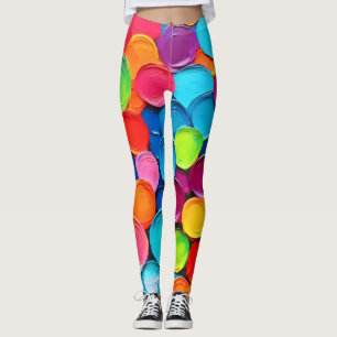 Colourful Circles Extravaganza Art Leggings