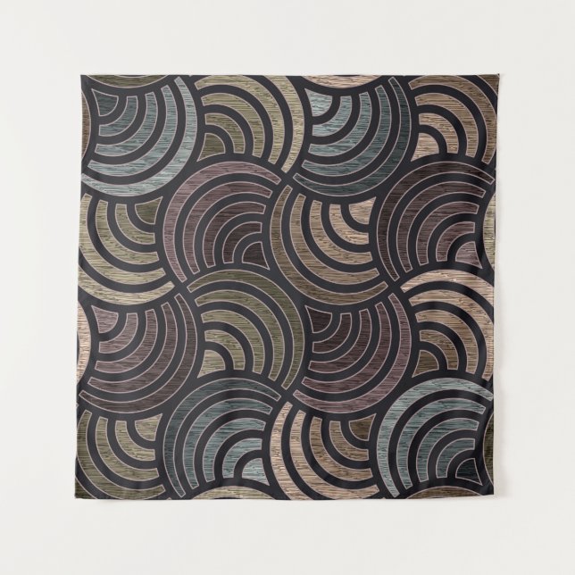 Colourful circles: high-resolution seamless textur tapestry (Front)