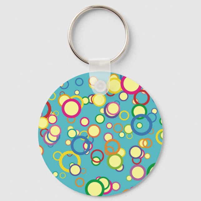 Colourful Circles Key Ring (Front)