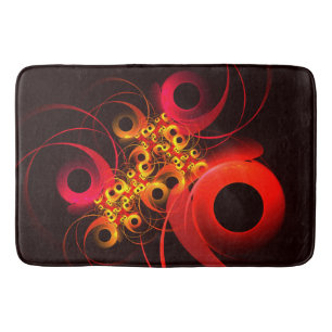 Colourful Circles Modern Abstract Art Pattern #08 Bath Mat