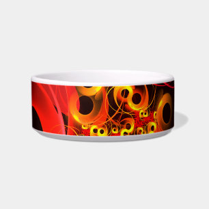 Colourful Circles Modern Abstract Art Pattern #08 Bowl