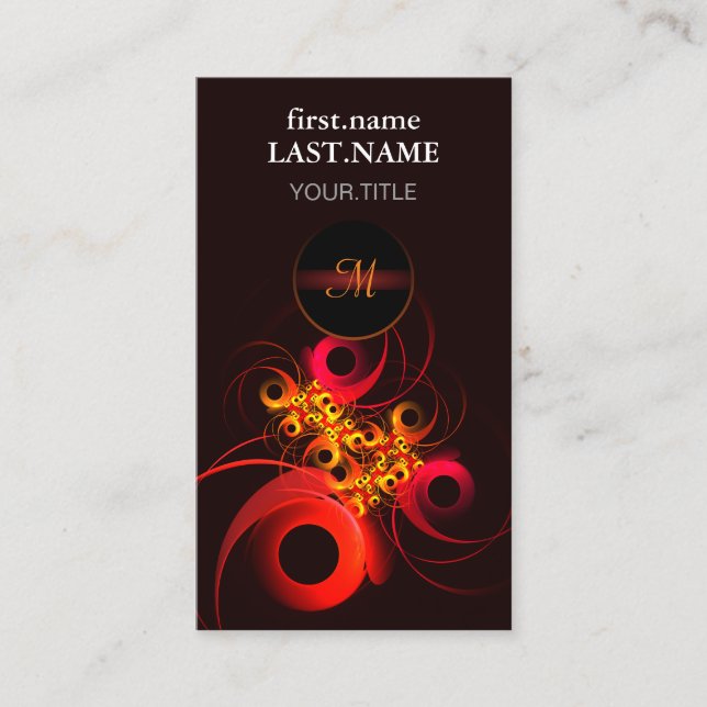 Colourful Circles Modern Abstract Art Pattern #08 Business Card (Front)