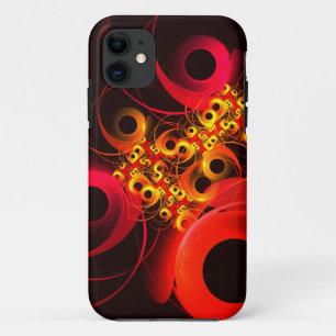 Colourful Circles Modern Abstract Art Pattern #08 iPhone 11 Case