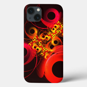 Colourful Circles Modern Abstract Art Pattern #08 iPhone 13 Case