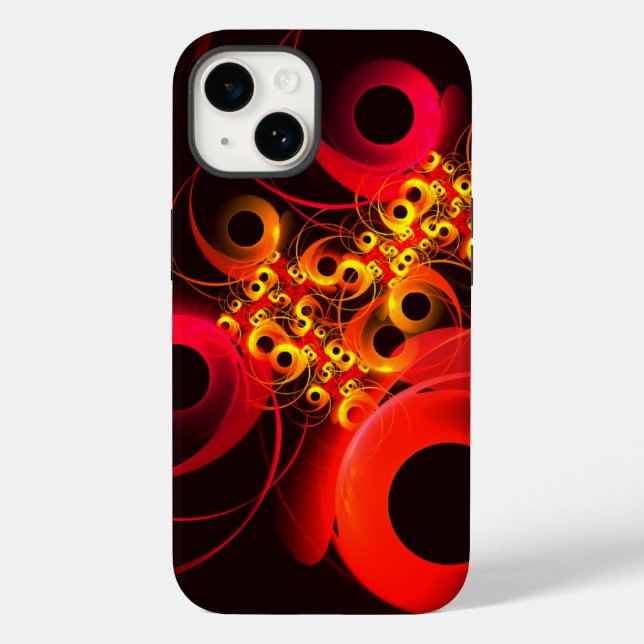 Colourful Circles Modern Abstract Art Pattern #08 Case-Mate iPhone Case (Back)