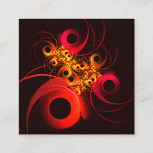 Colourful Circles Modern Abstract Art Pattern #08 Enclosure Card