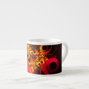 Colourful Circles Modern Abstract Art Pattern #08 Espresso Cup