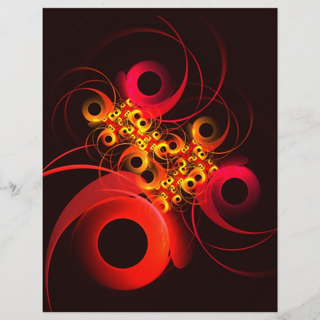 Colourful Circles Modern Abstract Art Pattern #08 Flyer (Front)