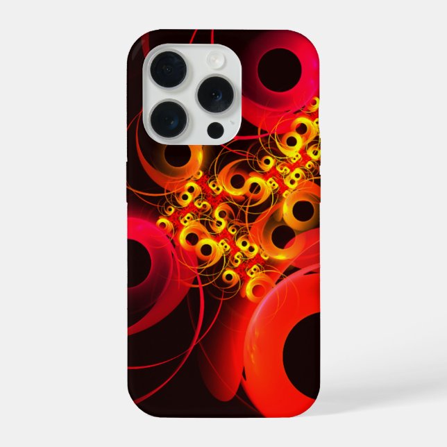 Colourful Circles Modern Abstract Art Pattern #08 iPhone Case (Back)