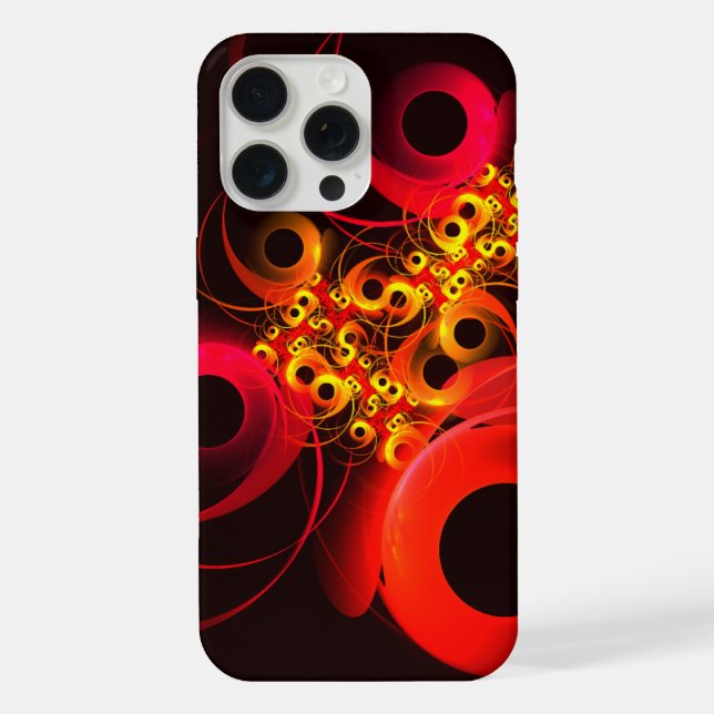 Colourful Circles Modern Abstract Art Pattern #08 iPhone Case (Back)