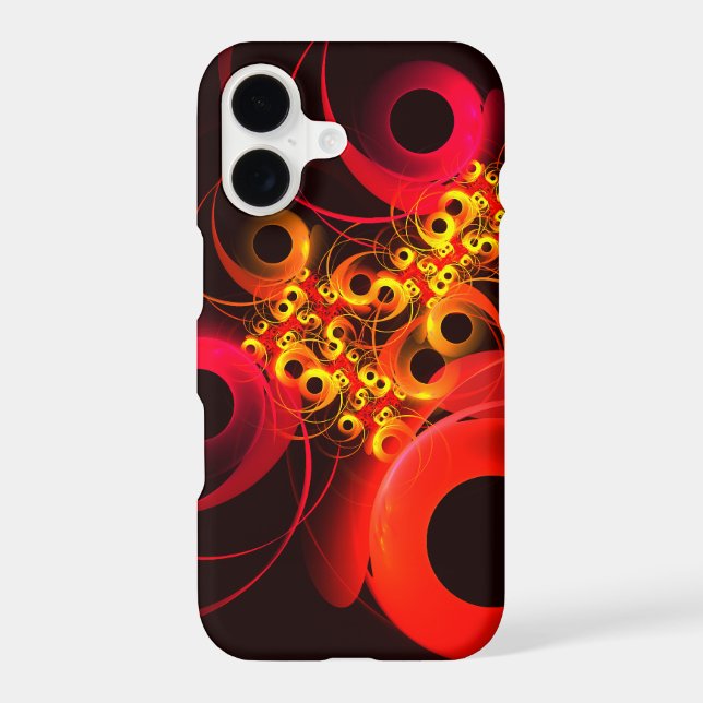 Colourful Circles Modern Abstract Art Pattern #08 iPhone Case (Back)
