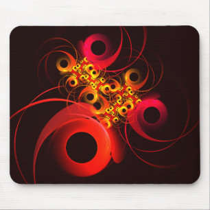 Colourful Circles Modern Abstract Art Pattern #08 Mouse Pad