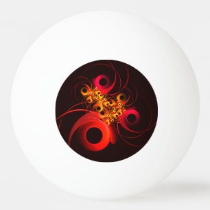 Colourful Circles Modern Abstract Art Pattern #08 Ping Pong Ball