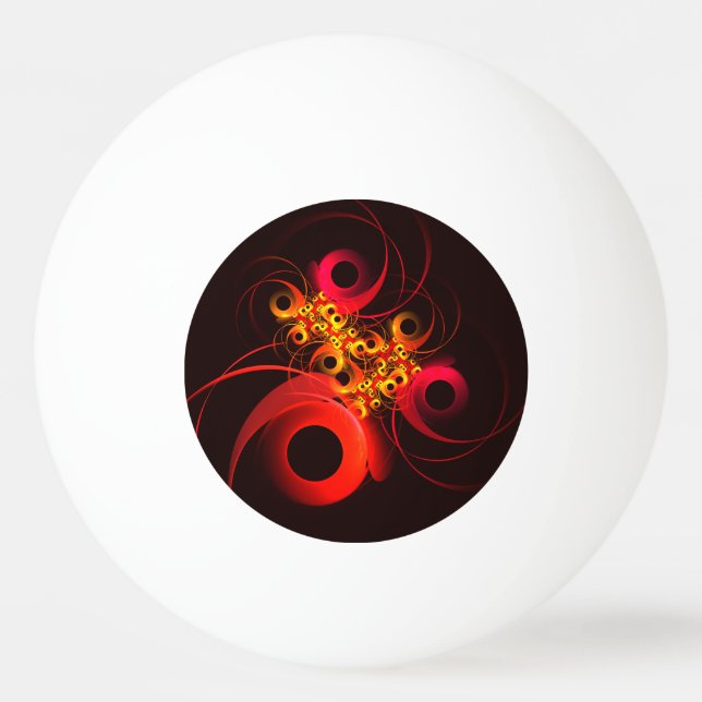 Colourful Circles Modern Abstract Art Pattern #08 Ping Pong Ball (Front)