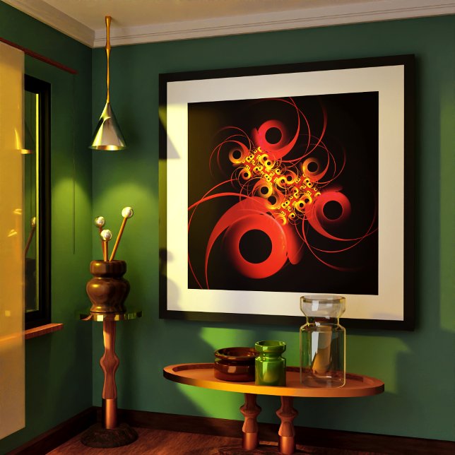 Colourful Circles Modern Abstract Art Pattern #08 Poster (Colorful Circles Modern Abstract Art Pattern #08 Poster)