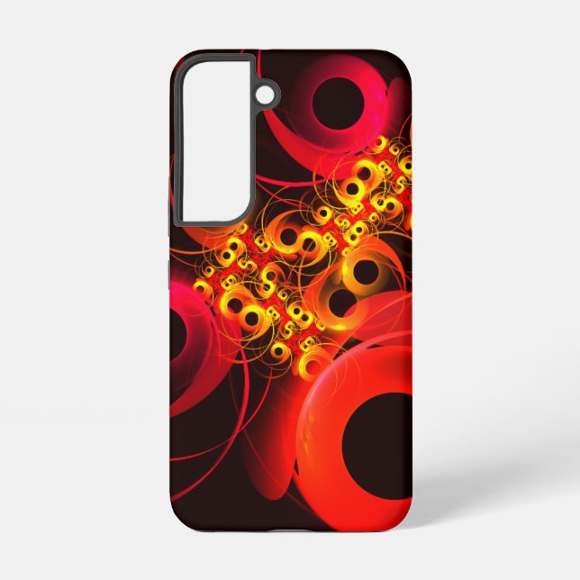 Colourful Circles Modern Abstract Art Pattern #08 Samsung Galaxy S22 Case (Back)