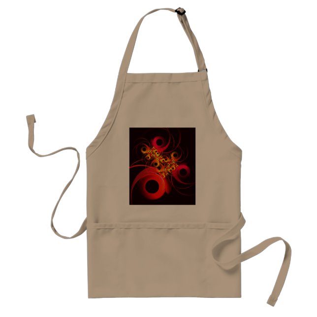 Colourful Circles Modern Abstract Art Pattern #08 Standard Apron (Front)