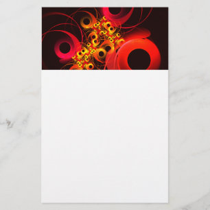 Colourful Circles Modern Abstract Art Pattern #08 Stationery