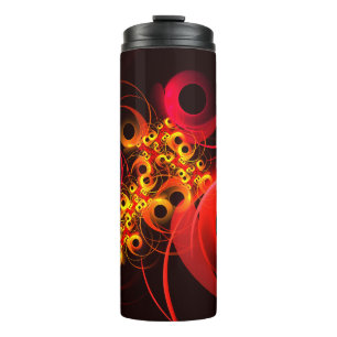 Colourful Circles Modern Abstract Art Pattern #08 Thermal Tumbler