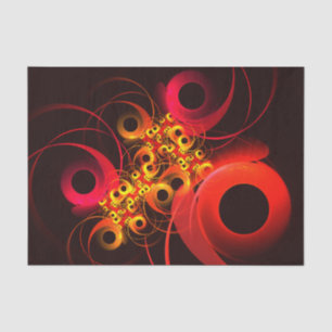 Colourful Circles Modern Abstract Art Pattern #08 Tissue Paper