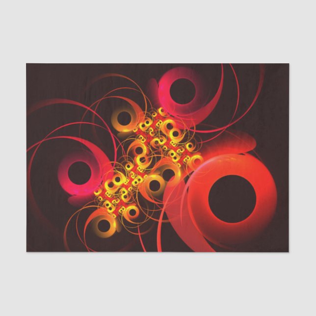 Colourful Circles Modern Abstract Art Pattern #08 Tissue Paper (Front)