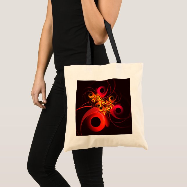 Colourful Circles Modern Abstract Art Pattern #08 Tote Bag (Front (Product))